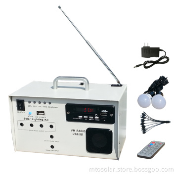 Solar Home Powered Fm Portable Radio Light